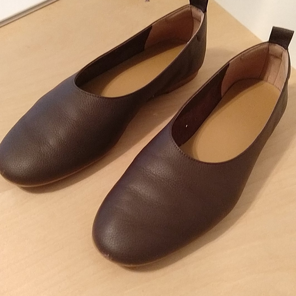 Everlane Day Glove Flats in Chocolate size 7